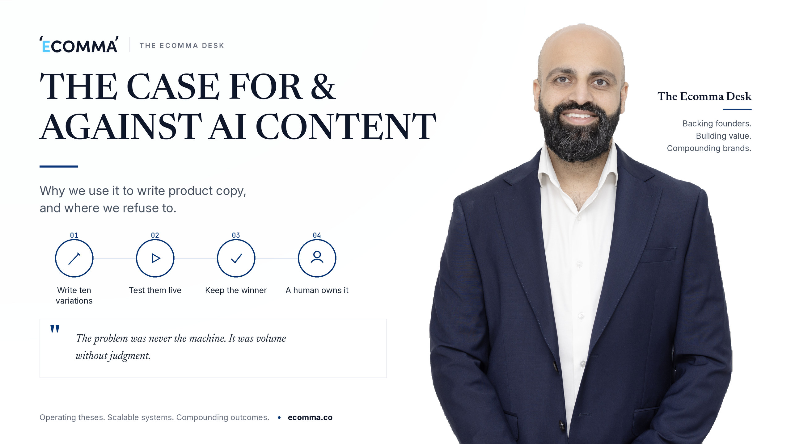The case for and against AI content: why we use AI to write product copy, and where we refuse to